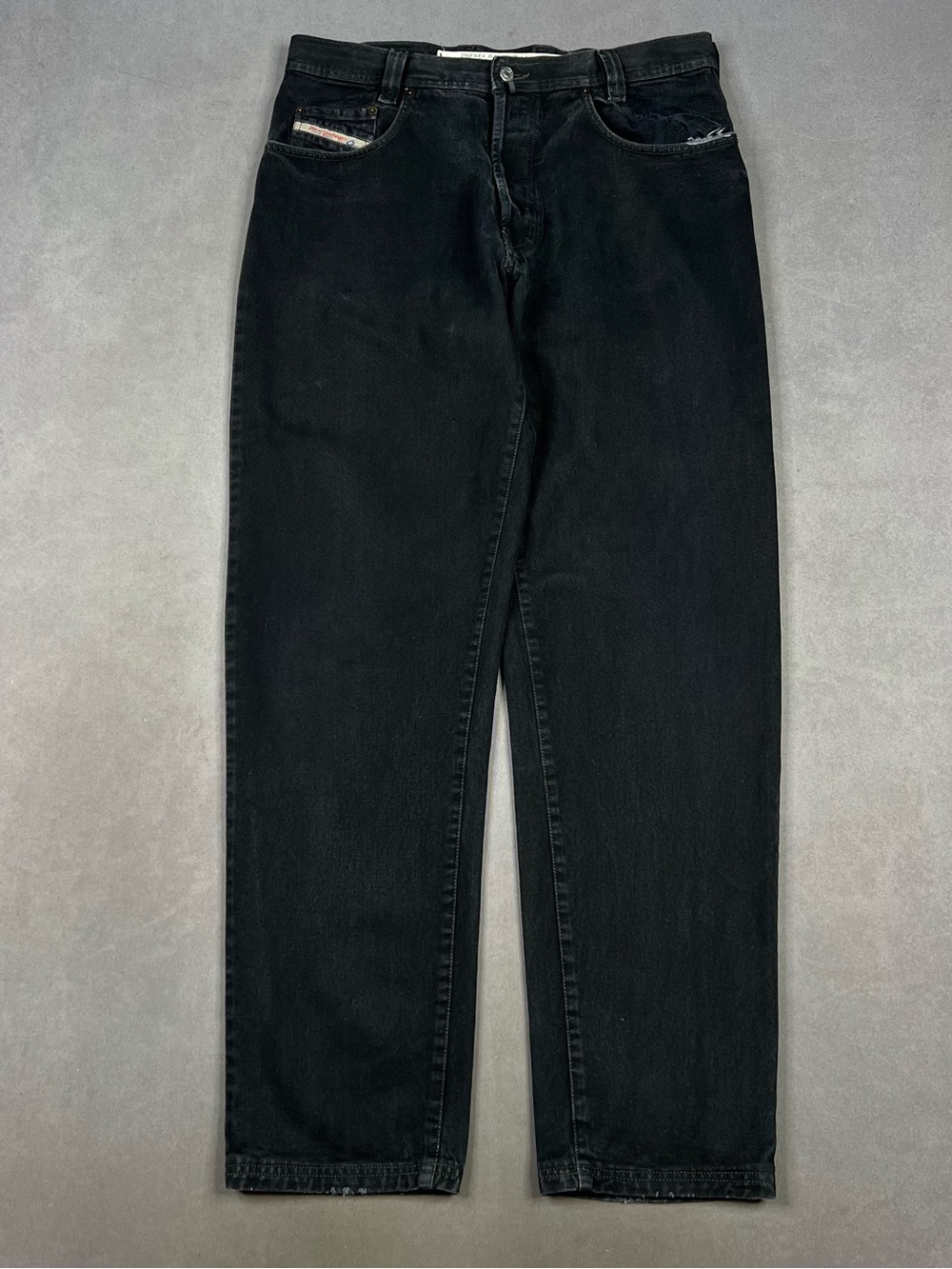 Diesel Black Relaxed-Fit Jeans